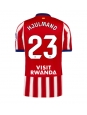 Moške Nogometnih dresov Atletico Madrid Morten Hjulmand #23 Domači 2026-27 Kratki rokavi Moške Nogometnih dresov Atletico Madrid Morten Hjulmand #23 Domači 2026-27 Kratki rokavi